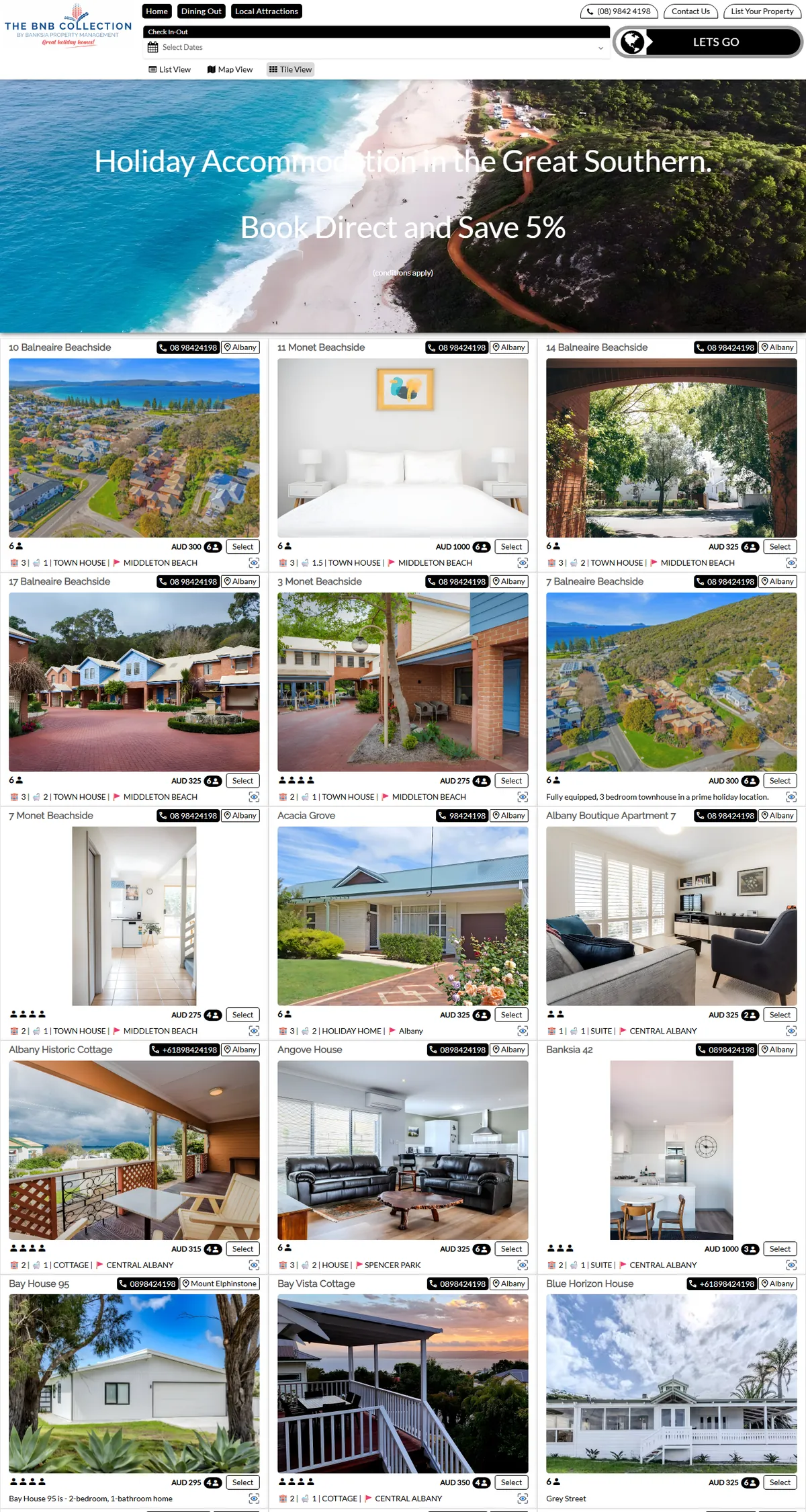 BnB Collection website